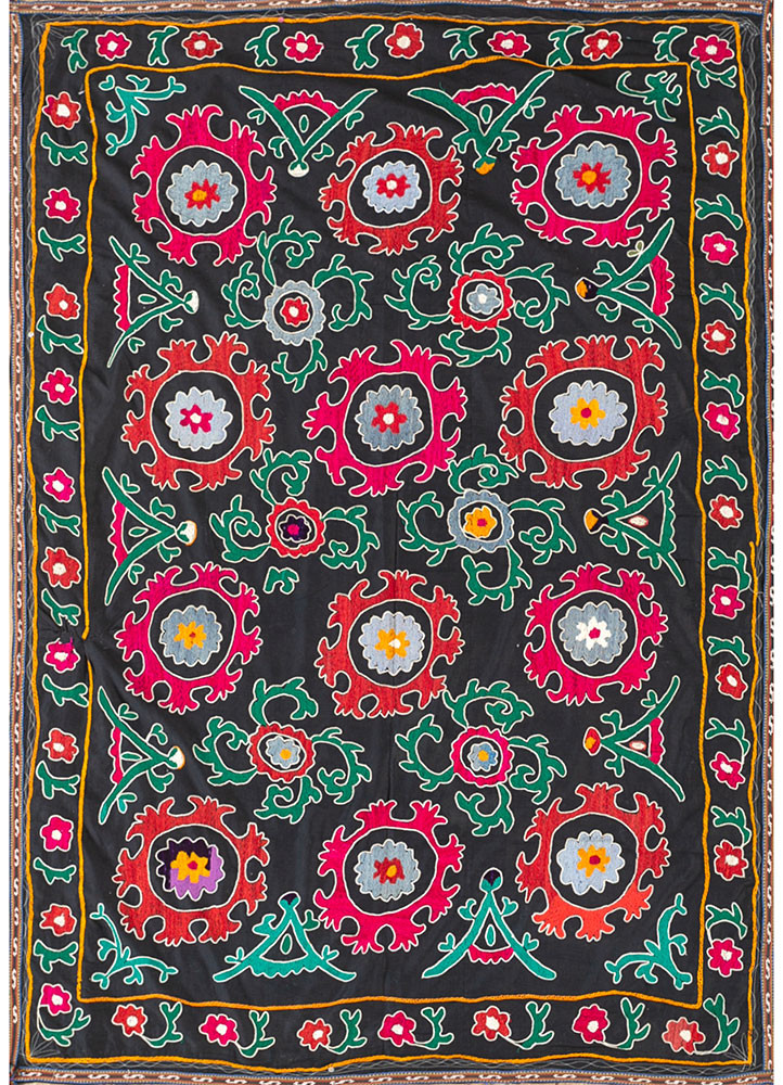 jean grey and black cotton Hand Loom Rug - HeadShot jean grey and black cotton Hand Loom Rug - HeadShot