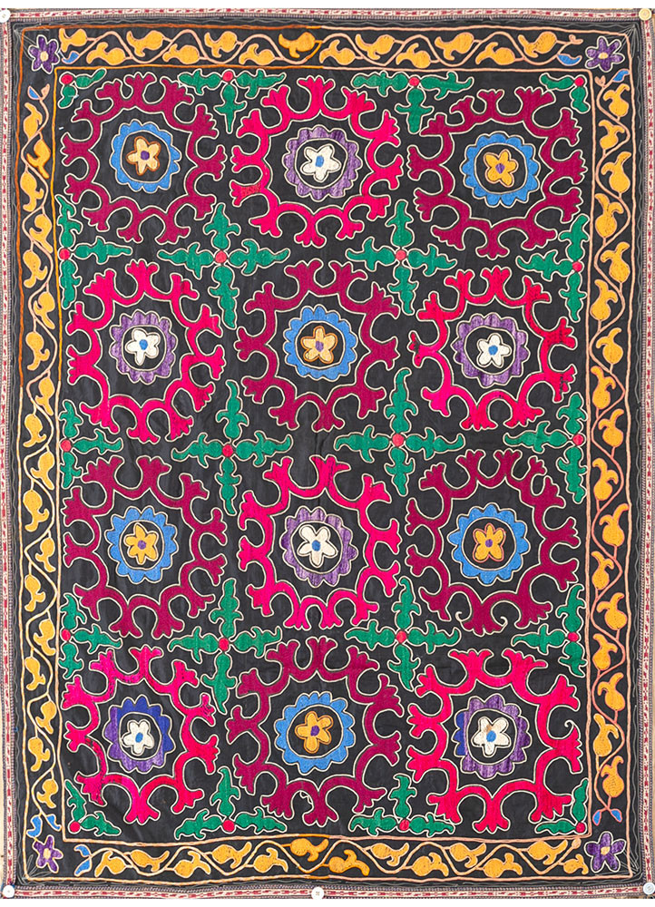 jean grey and black cotton Hand Loom Rug - HeadShot jean grey and black cotton Hand Loom Rug - HeadShot