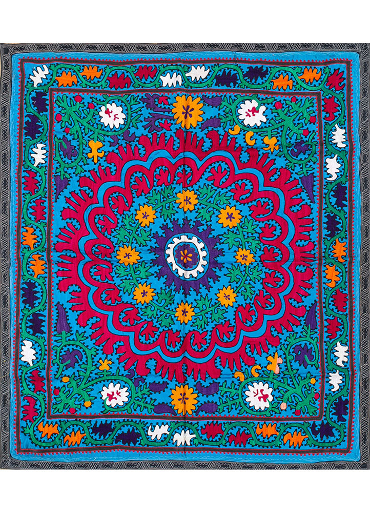 jean blue cotton Hand Loom Rug - HeadShot jean blue cotton Hand Loom Rug - HeadShot