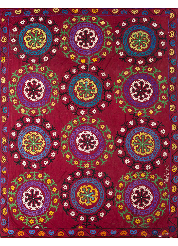 jean red and orange cotton Hand Loom Rug - HeadShot jean red and orange cotton Hand Loom Rug - HeadShot