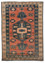 vintage blue wool Hand Knotted Rug - HeadShot vintage blue wool Hand Knotted Rug - HeadShot
