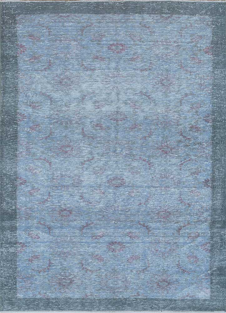 lacuna blue wool Hand Knotted Rug - HeadShot lacuna blue wool Hand Knotted Rug - HeadShot