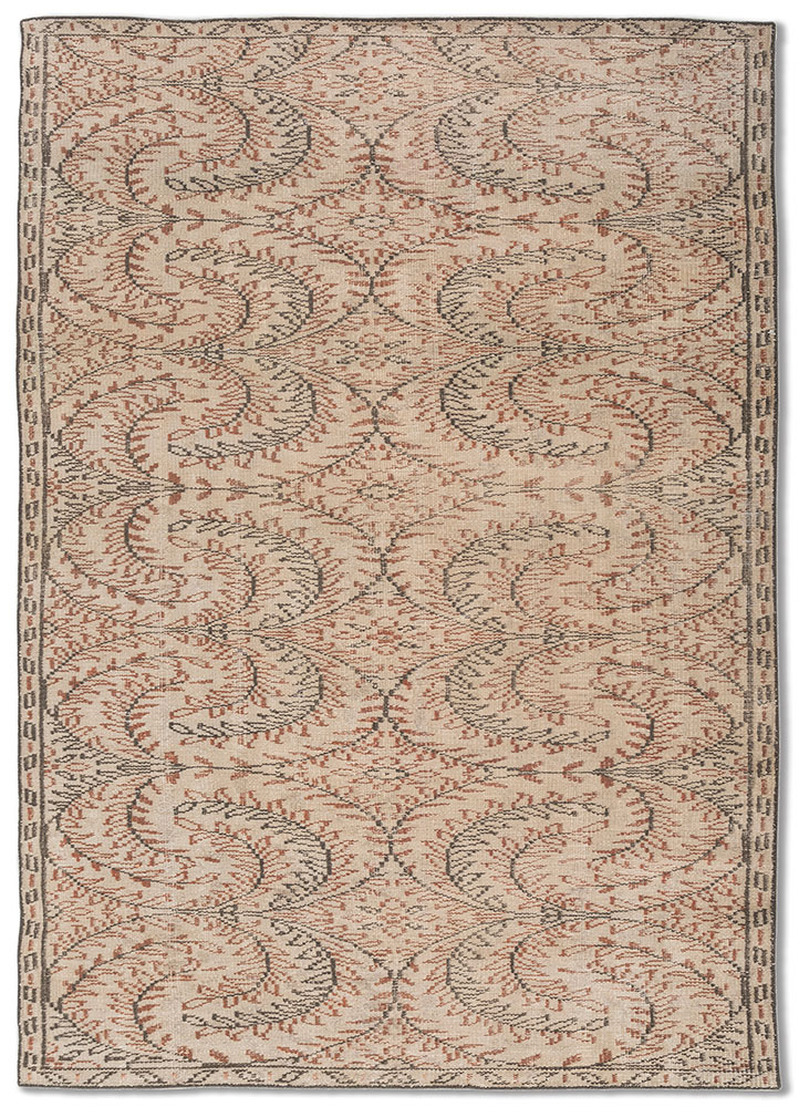 vintage pink and purple wool Hand Knotted Rug - HeadShot vintage pink and purple wool Hand Knotted Rug - HeadShot