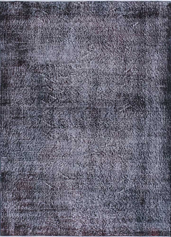 lacuna grey and black wool Hand Knotted Rug - HeadShot