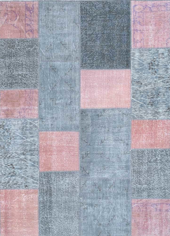  grey and black wool Hand Knotted Rug
