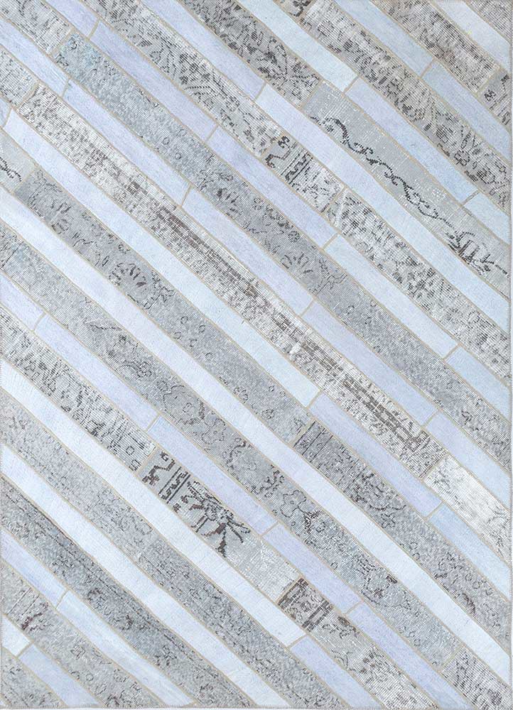  grey and black wool Hand Knotted Rug