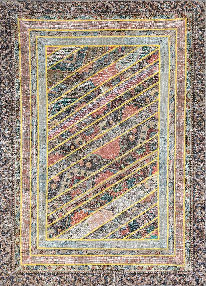 provenance multi wool Hand Knotted Rug - HeadShot