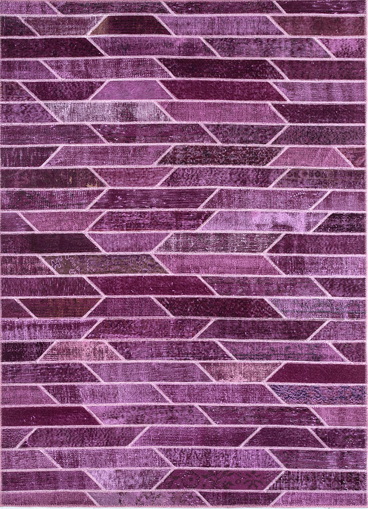 provenance pink and purple wool Hand Knotted Rug - HeadShot provenance pink and purple wool Hand Knotted Rug - HeadShot