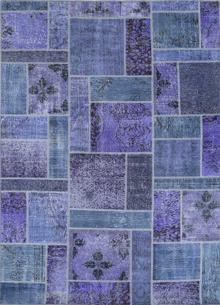 provenance pink and purple wool Hand Knotted Rug - HeadShot provenance pink and purple wool Hand Knotted Rug - HeadShot