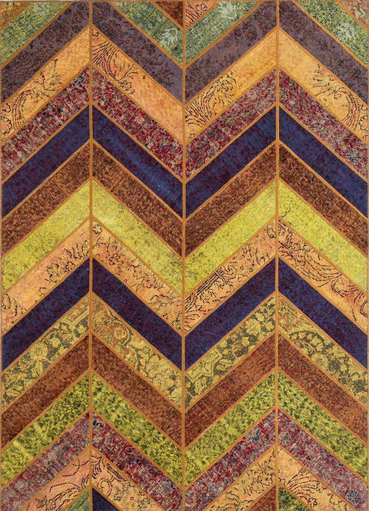  multi wool Hand Knotted Rug