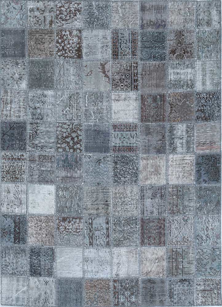 provenance grey and black wool Hand Knotted Rug - HeadShot provenance grey and black wool Hand Knotted Rug - HeadShot