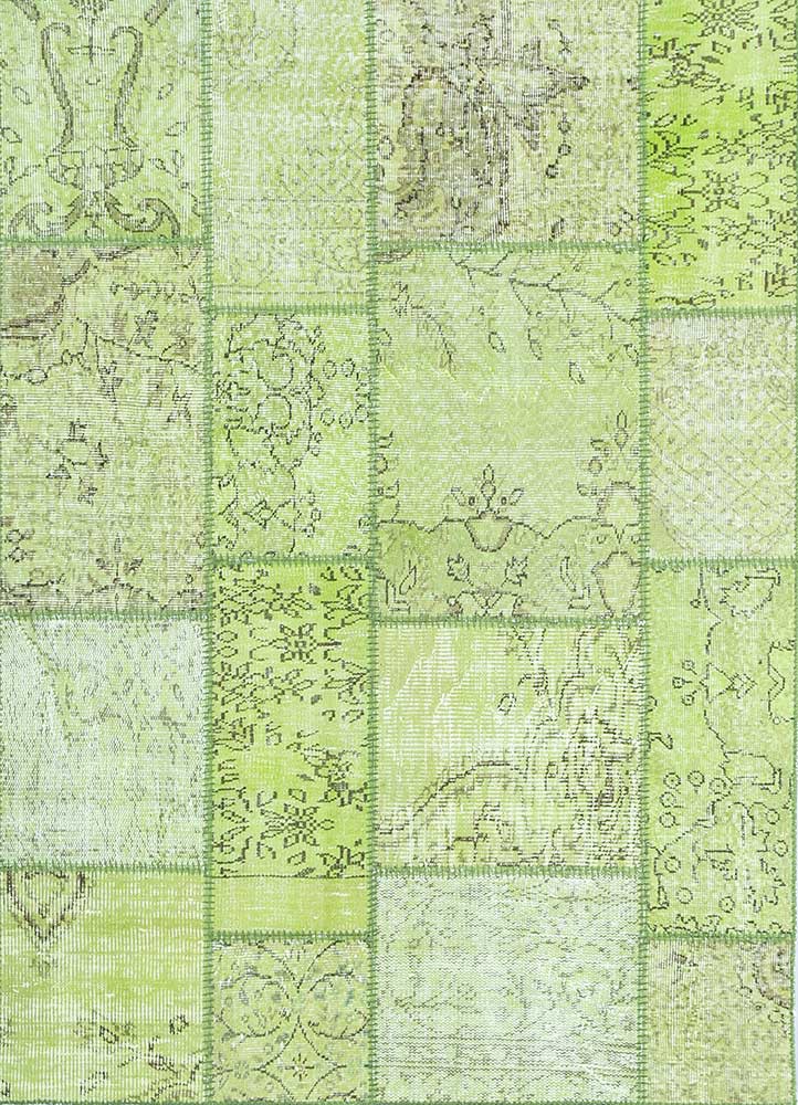 provenance green wool Hand Knotted Rug - HeadShot provenance green wool Hand Knotted Rug - HeadShot