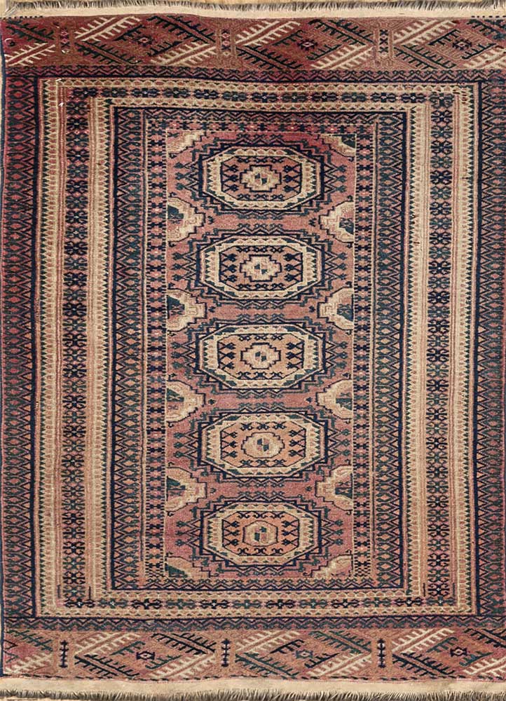 kiaan red and orange wool Hand Knotted Rug - HeadShot
