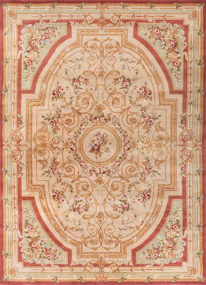 wall art green wool Hand woven Rug - HeadShot