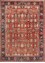 aalam red and orange wool Hand Knotted Rug - HeadShot aalam red and orange wool Hand Knotted Rug - HeadShot
