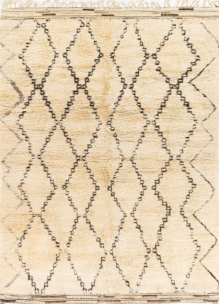 zuri gold wool Hand Knotted Rug - HeadShot