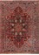 aalam red and orange wool Hand Knotted Rug - HeadShot aalam red and orange wool Hand Knotted Rug - HeadShot