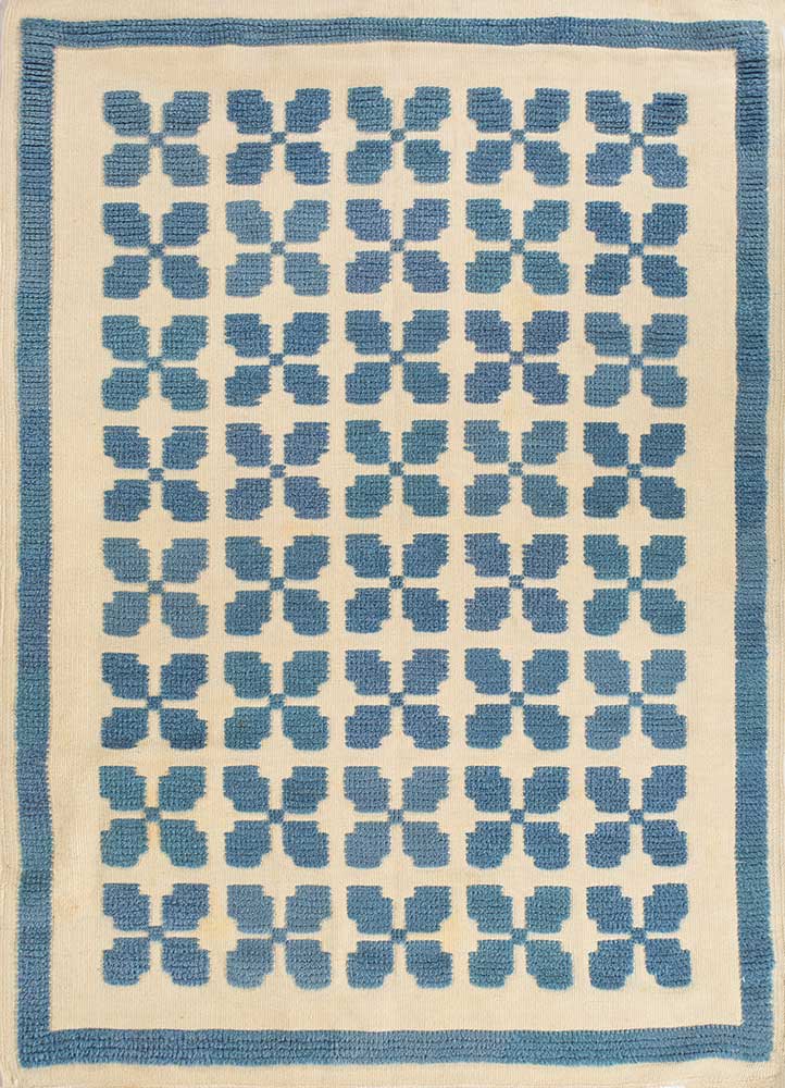 clan ivory wool Hand Knotted Rug - HeadShot