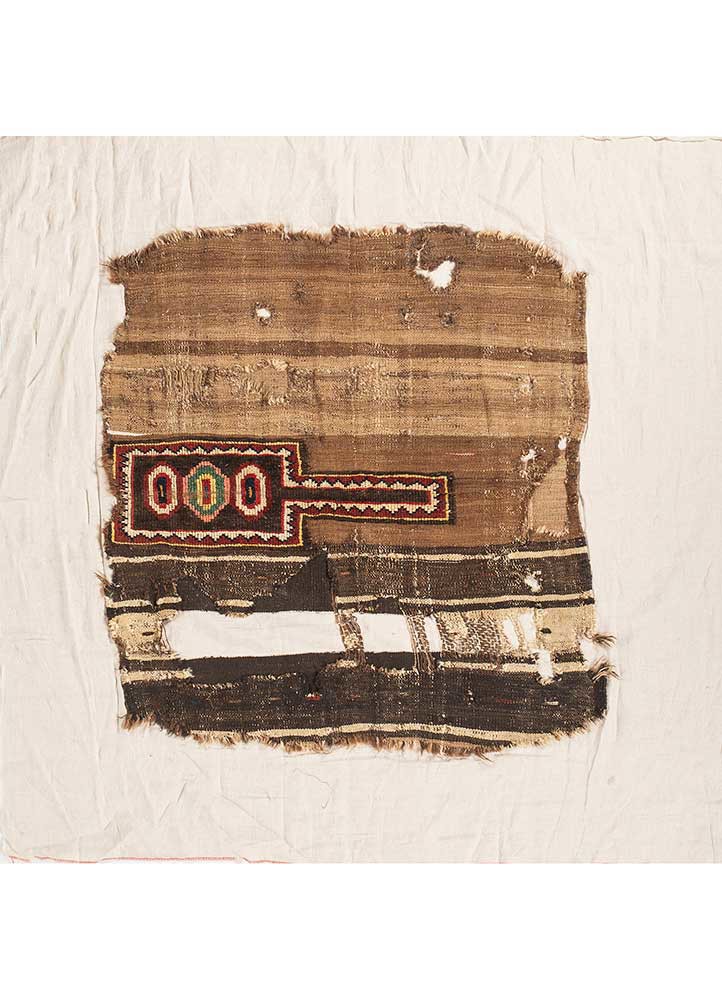 bespoke sile grey and black wool Wall Art Rug - HeadShot bespoke sile grey and black wool Wall Art Rug - HeadShot