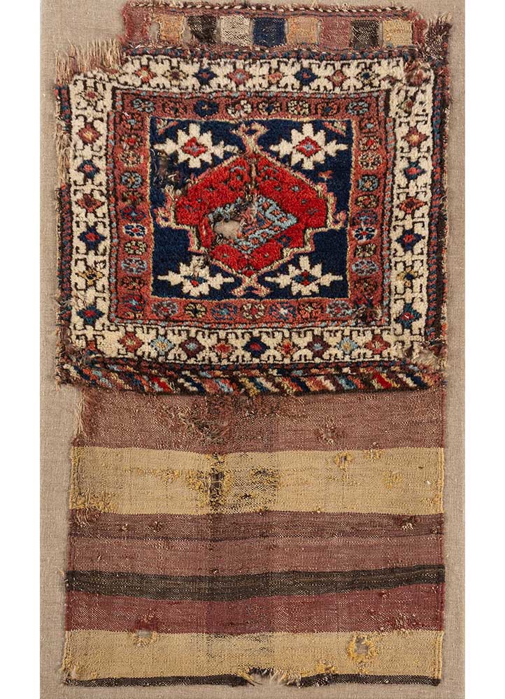 bespoke sile blue wool Wall Art Rug - HeadShot bespoke sile blue wool Wall Art Rug - HeadShot