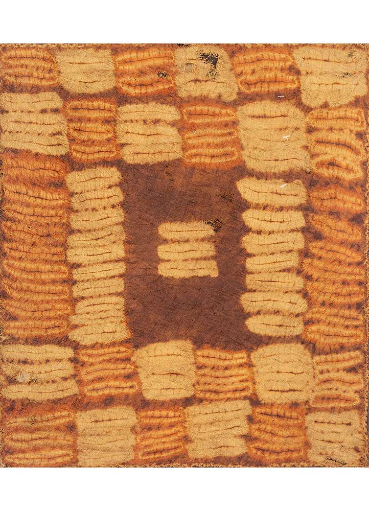 wall art beige and brown wool  Rug - HeadShot