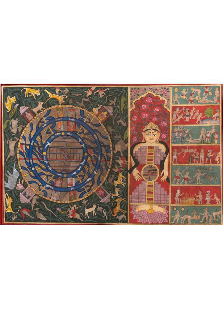 Loknath Ji vibrant  Art Work Rug