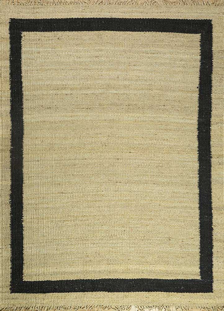 nomadic threads beige and brown jute and hemp Flat Weaves Rug - HeadShot