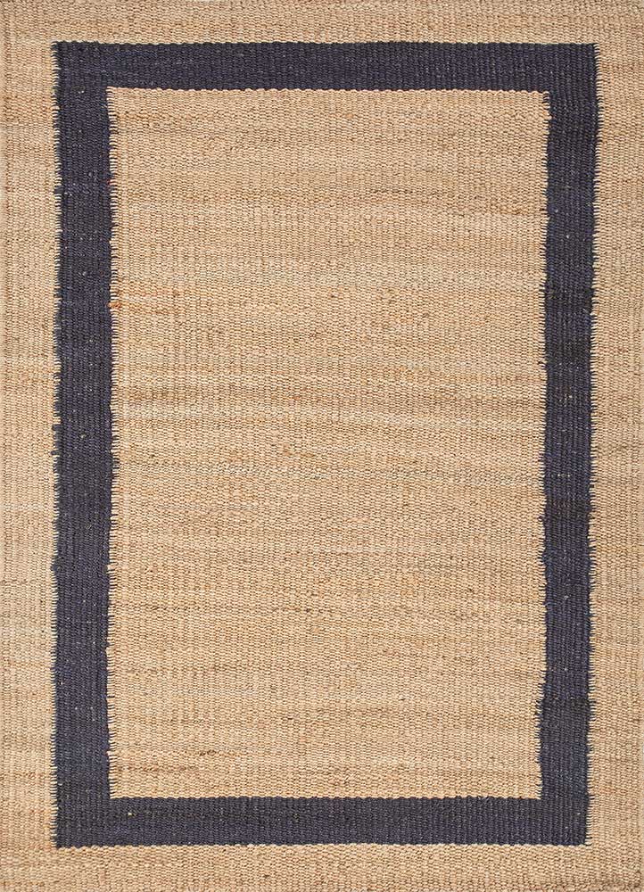 nomadic threads beige and brown jute and hemp Flat Weaves Rug - HeadShot