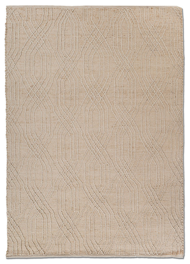  beige and brown jute and hemp Flat Weaves Rug