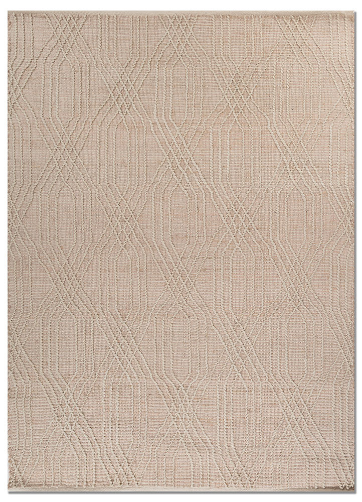  beige and brown jute and hemp Flat Weaves Rug