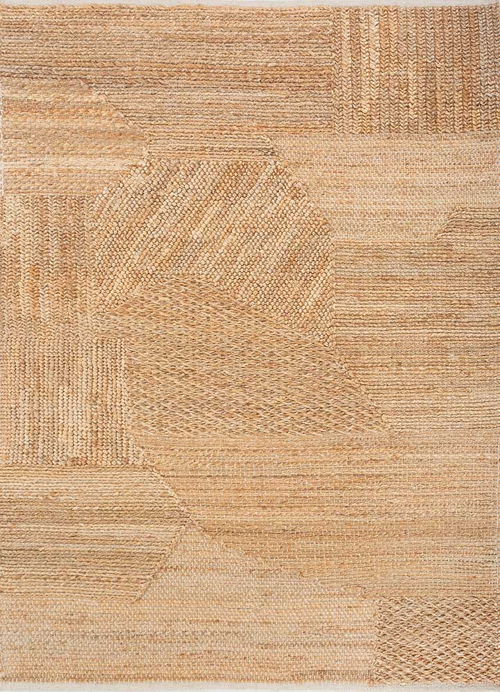 nomadic threads beige and brown jute and hemp Flat Weaves Rug - HeadShot