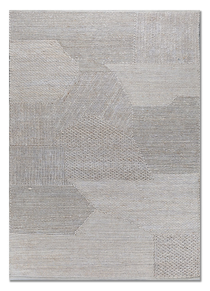  grey and black jute and hemp Flat Weaves Rug