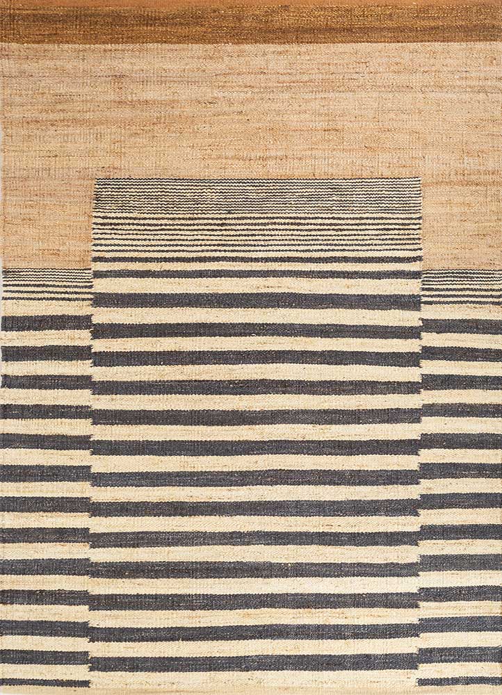  beige and brown jute and hemp Flat Weaves Rug