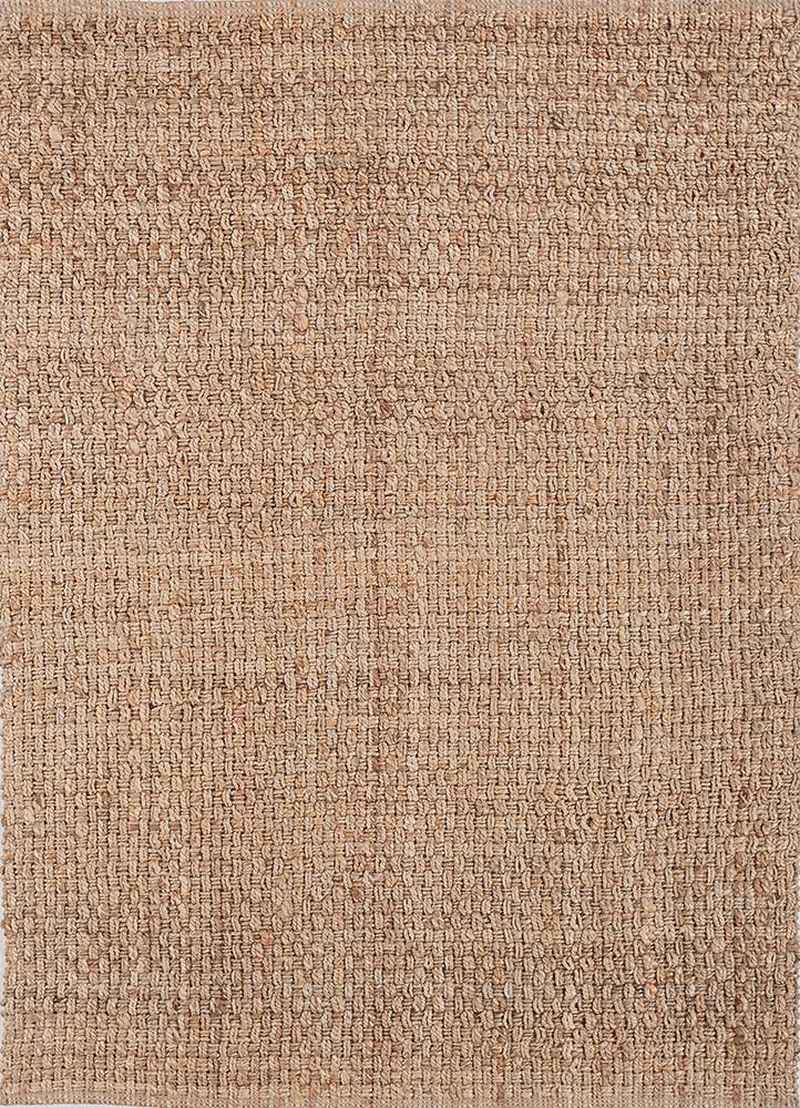 nomadic threads beige and brown jute and hemp Flat Weaves Rug - HeadShot