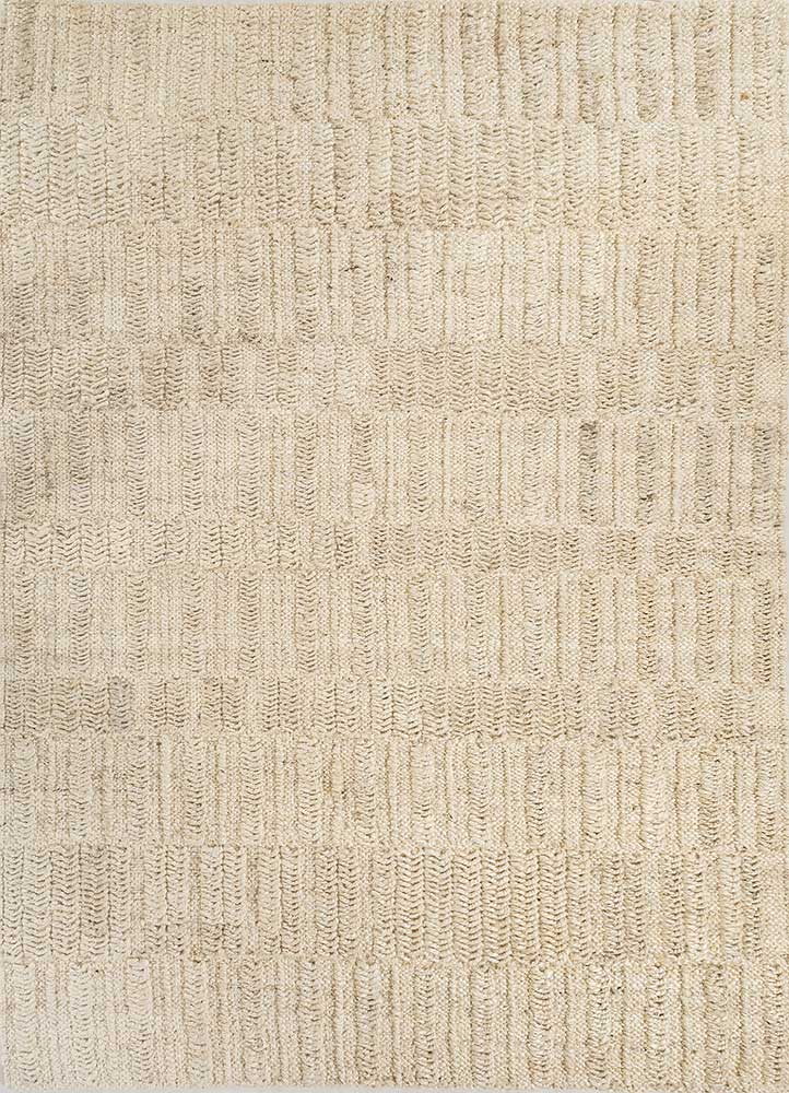 aprezo ivory jute and hemp Flat Weaves Rug - HeadShot