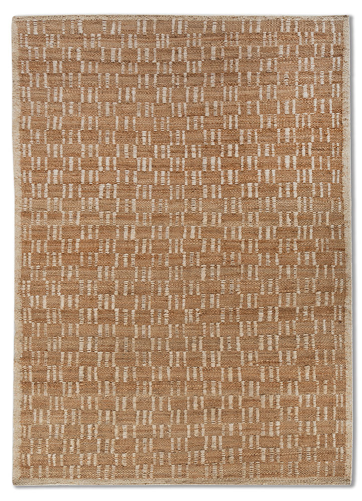 nomadic threads beige and brown jute and hemp Flat Weaves Rug - HeadShot