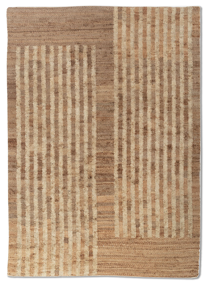 nomadic threads beige and brown jute and hemp Flat Weaves Rug - HeadShot