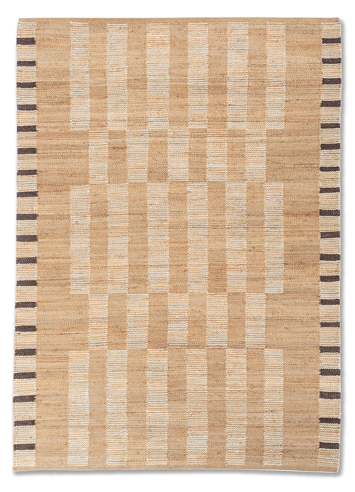 nomadic threads beige and brown jute Flatweaves Rug - HeadShot