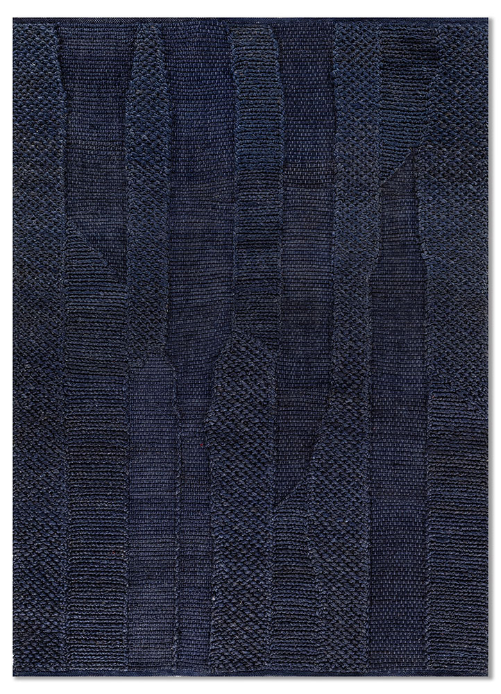  blue jute and hemp Flat Weaves Rug