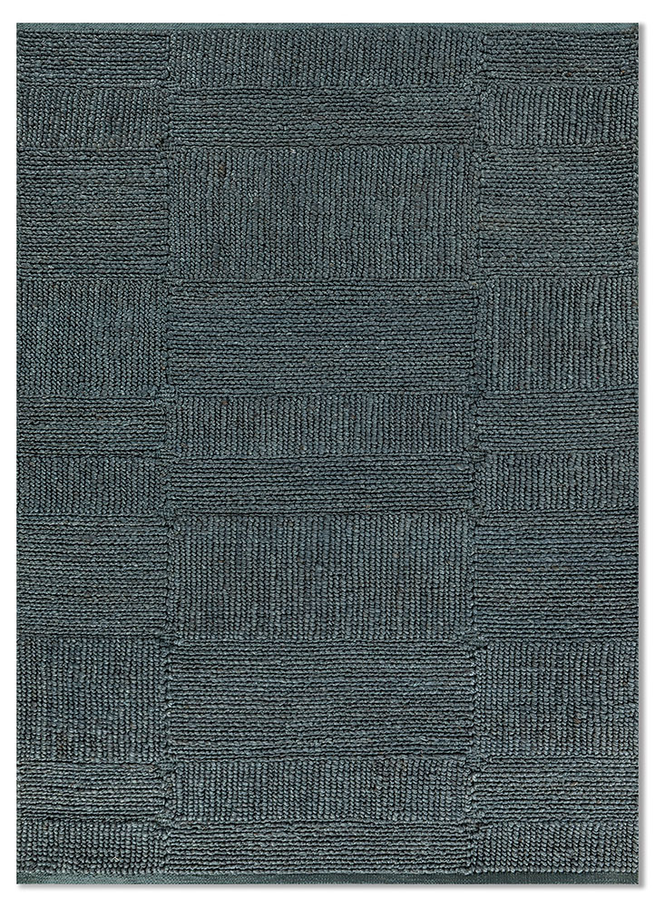  blue jute and hemp Flat Weaves Rug