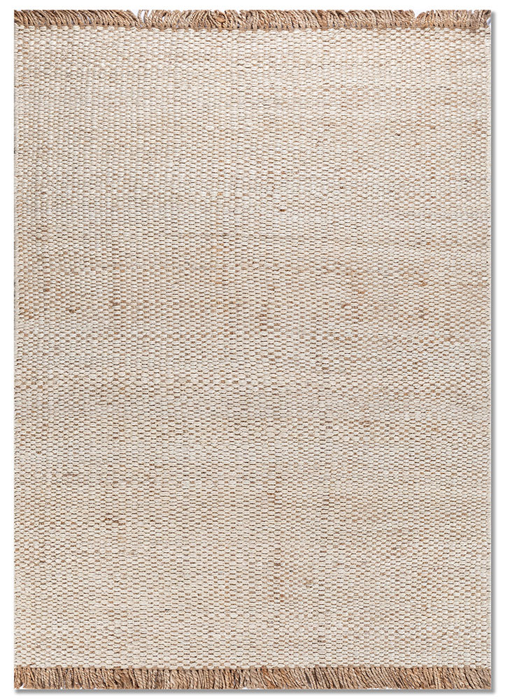  beige and brown jute and hemp Flat Weaves Rug