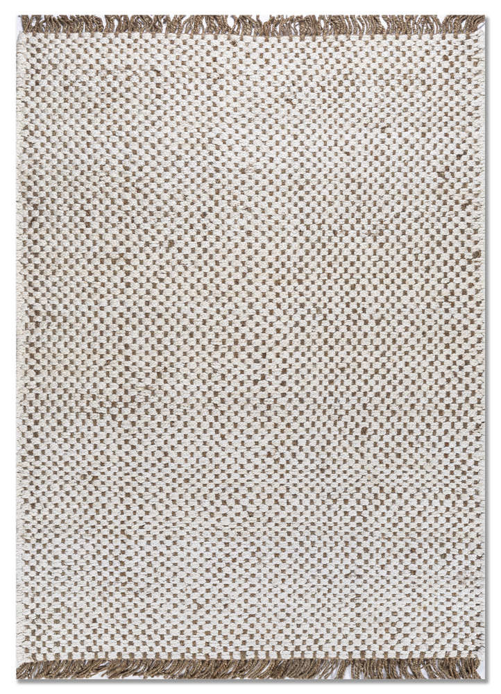  beige and brown jute and hemp Flat Weaves Rug