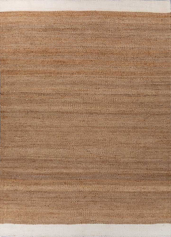 nomadic threads beige and brown wool Flat Weaves Rug - HeadShot