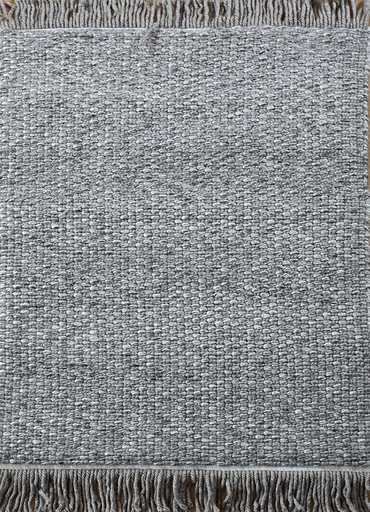 abrash blue polyester Flat Weaves Rug - HeadShot
