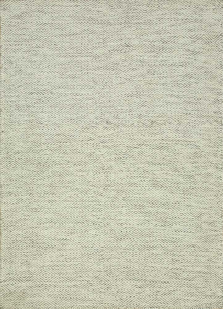 abrash ivory wool Flat Weaves Rug - HeadShot