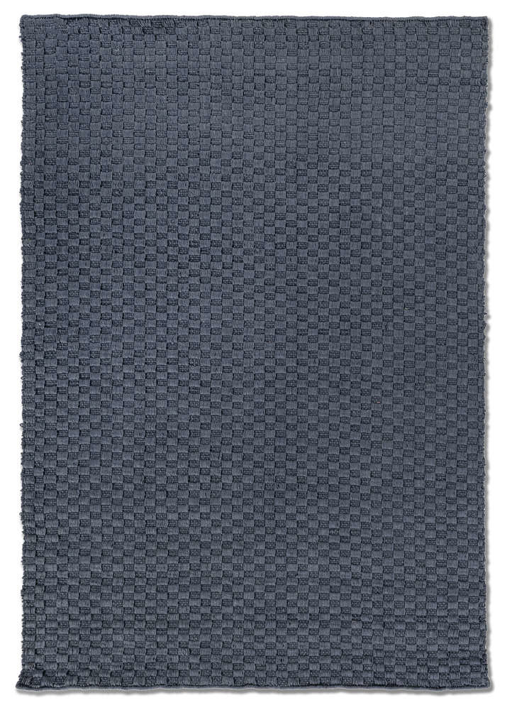  blue jute and hemp Hand Loom Rug