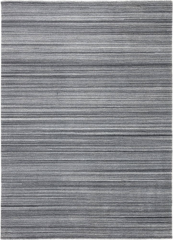  grey and black polyester Hand Loom Rug