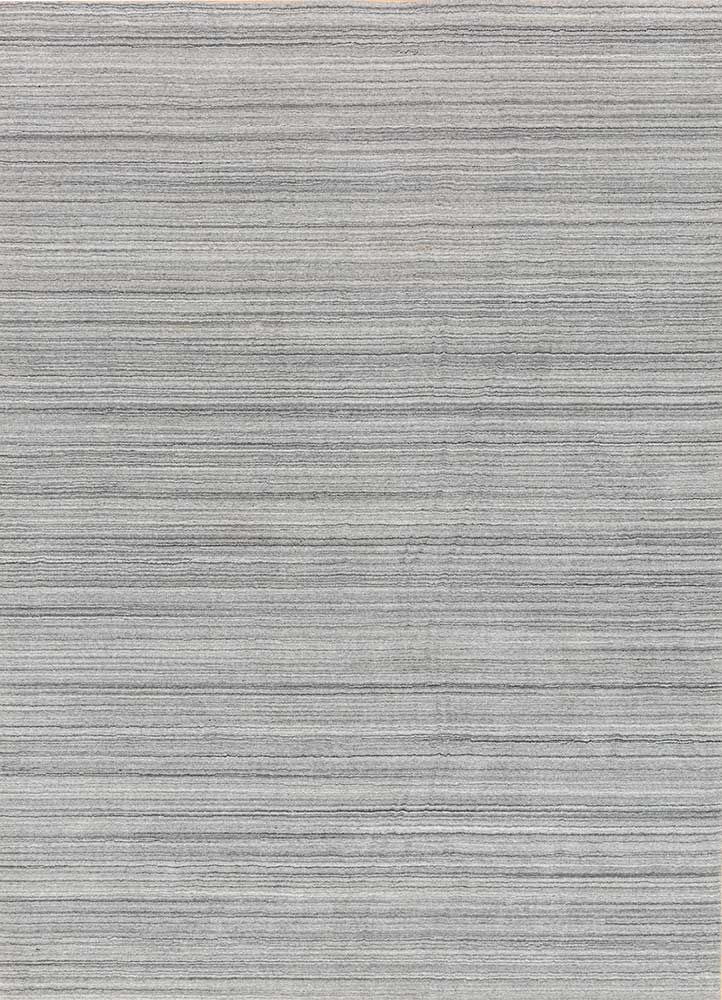 tesoro grey and black polyester Hand Loom Rug - HeadShot