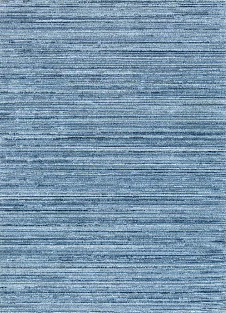 tesoro blue polyester Hand Loom Rug - HeadShot