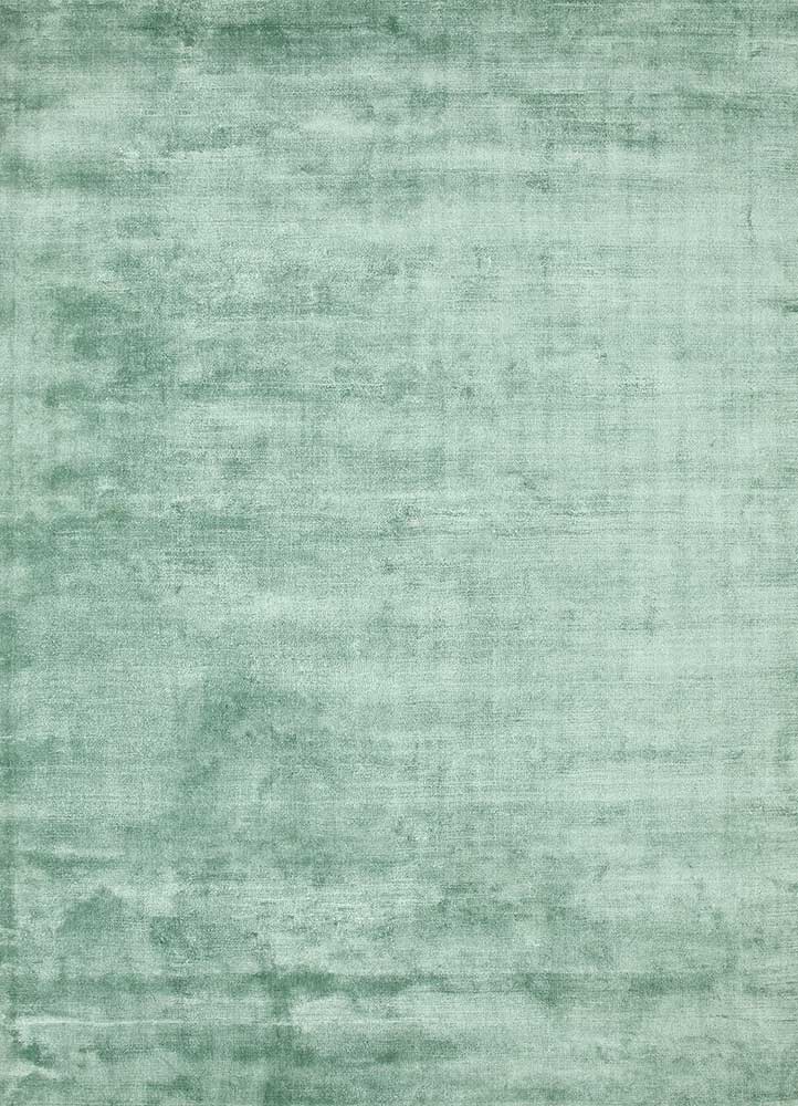 oxford green viscose Hand Loom Rug - HeadShot